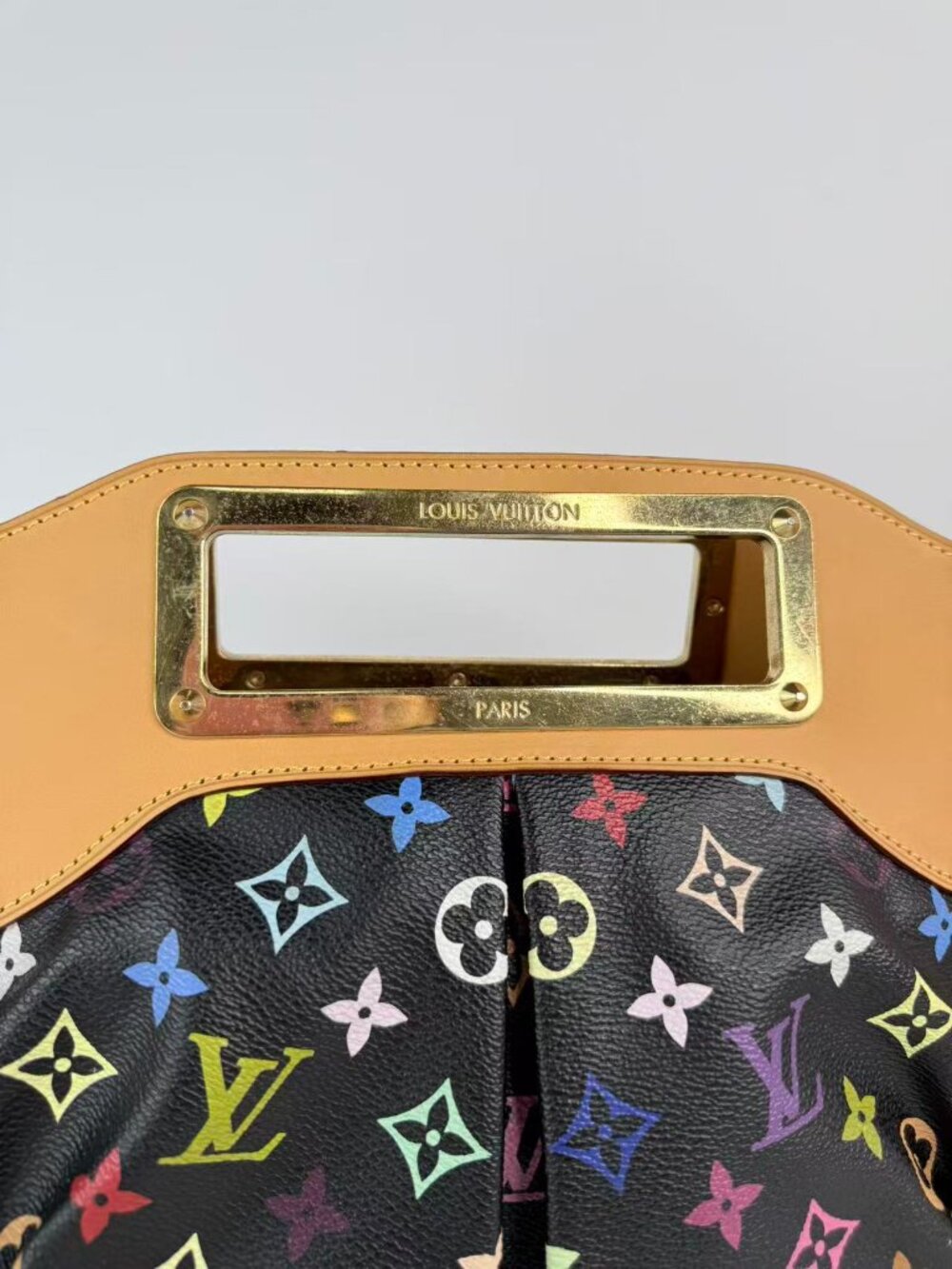 louis vuitton judy MM handbag monogram multicolor black - Picture 3 of 13